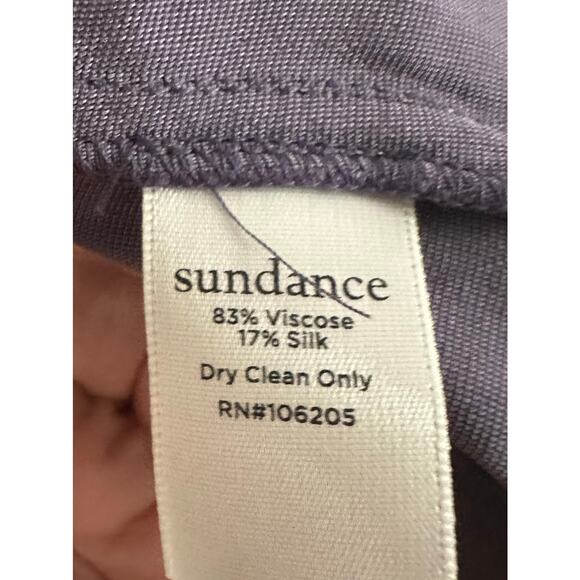 SUNDANCE Deep Purple Alvina Velvet Button-Down Silk Blend Shirt Prairie - Sz M - Picture 4 of 5